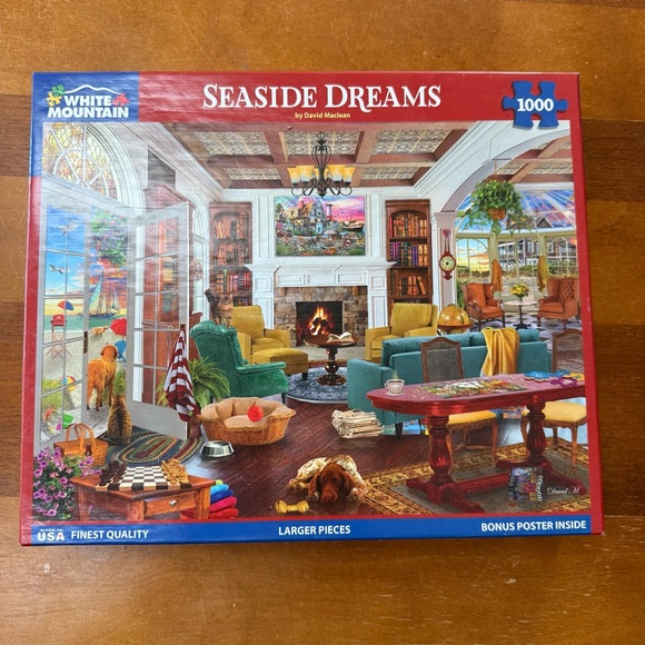 White Mountain Other - WHITE MOUNTAIN 1000pc Seaside Dreams puzzle